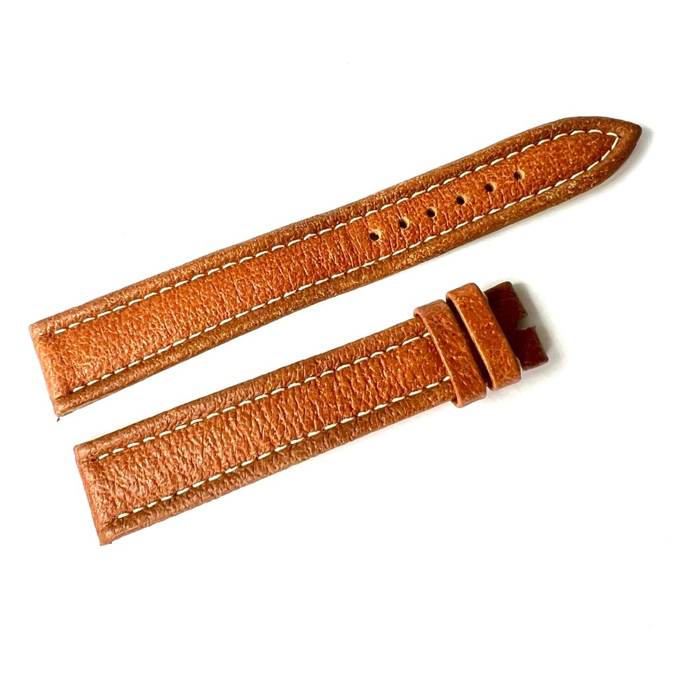 CHOPARD 19mm/16mm Brown Genuine Leather Watch Strap/Band